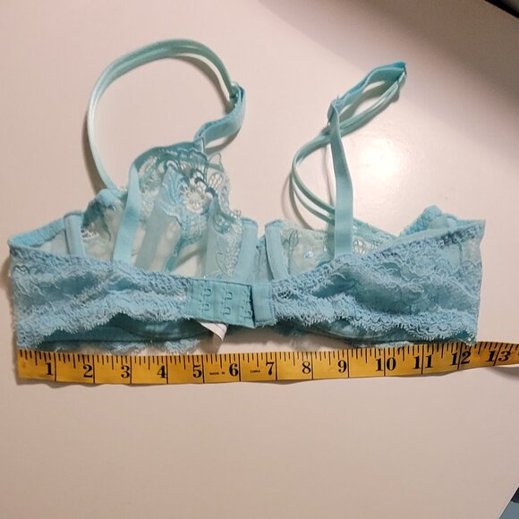 Simon Perele Underwire Lace Light Green Made In France Size 90 - Picture 4 of 7